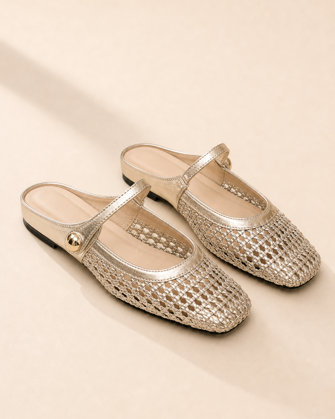 The Soriano Woven Mary Jane Flat