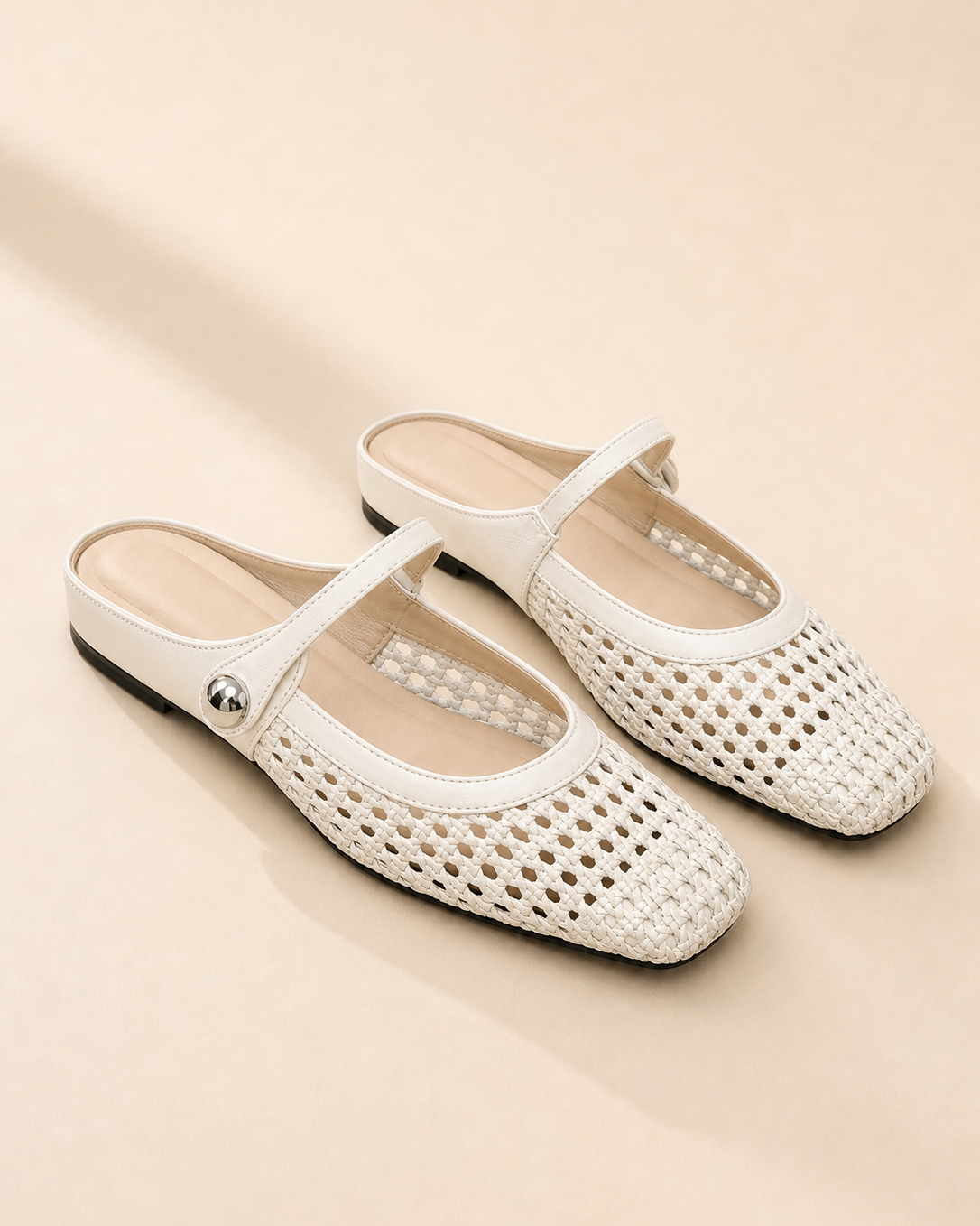The Soriano Woven Mary Jane Flat