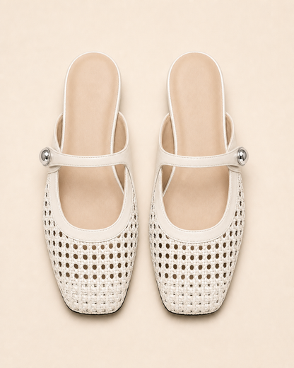 The Soriano Woven Mary Jane Flat