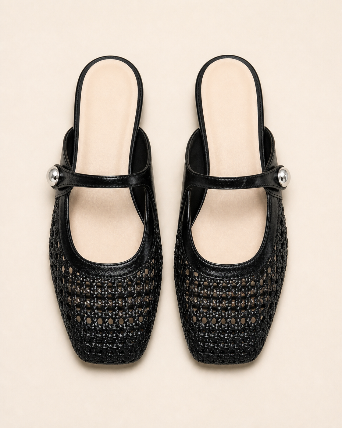 The Soriano Woven Mary Jane Flat