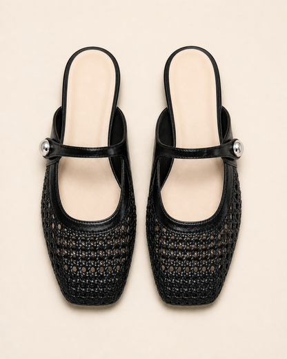 The Soriano Woven Mary Jane Flat