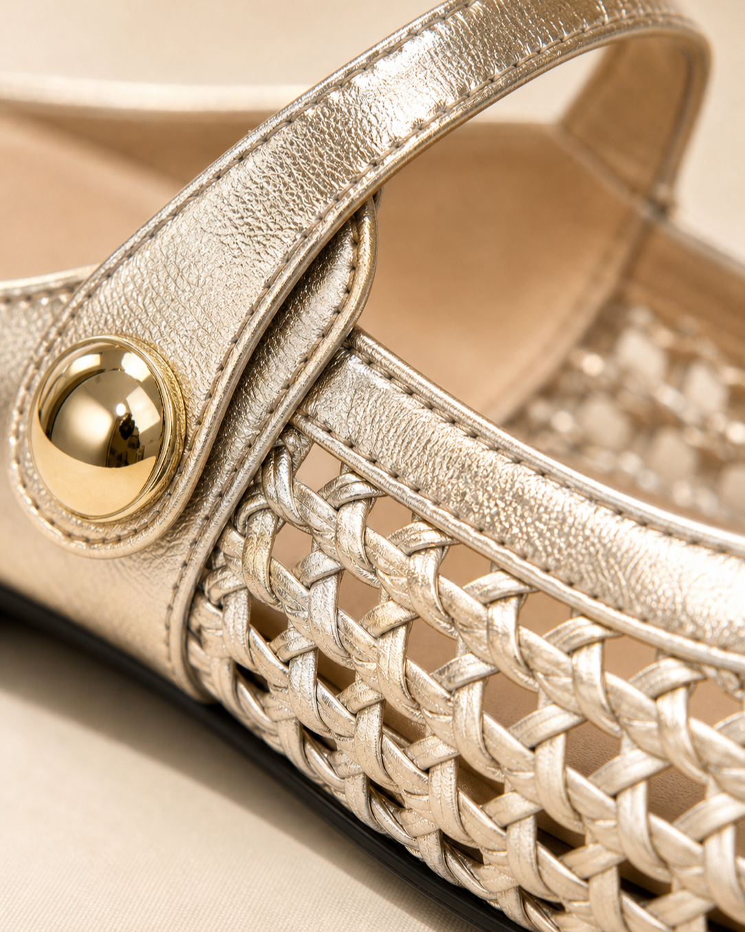 The Soriano Woven Mary Jane Flat