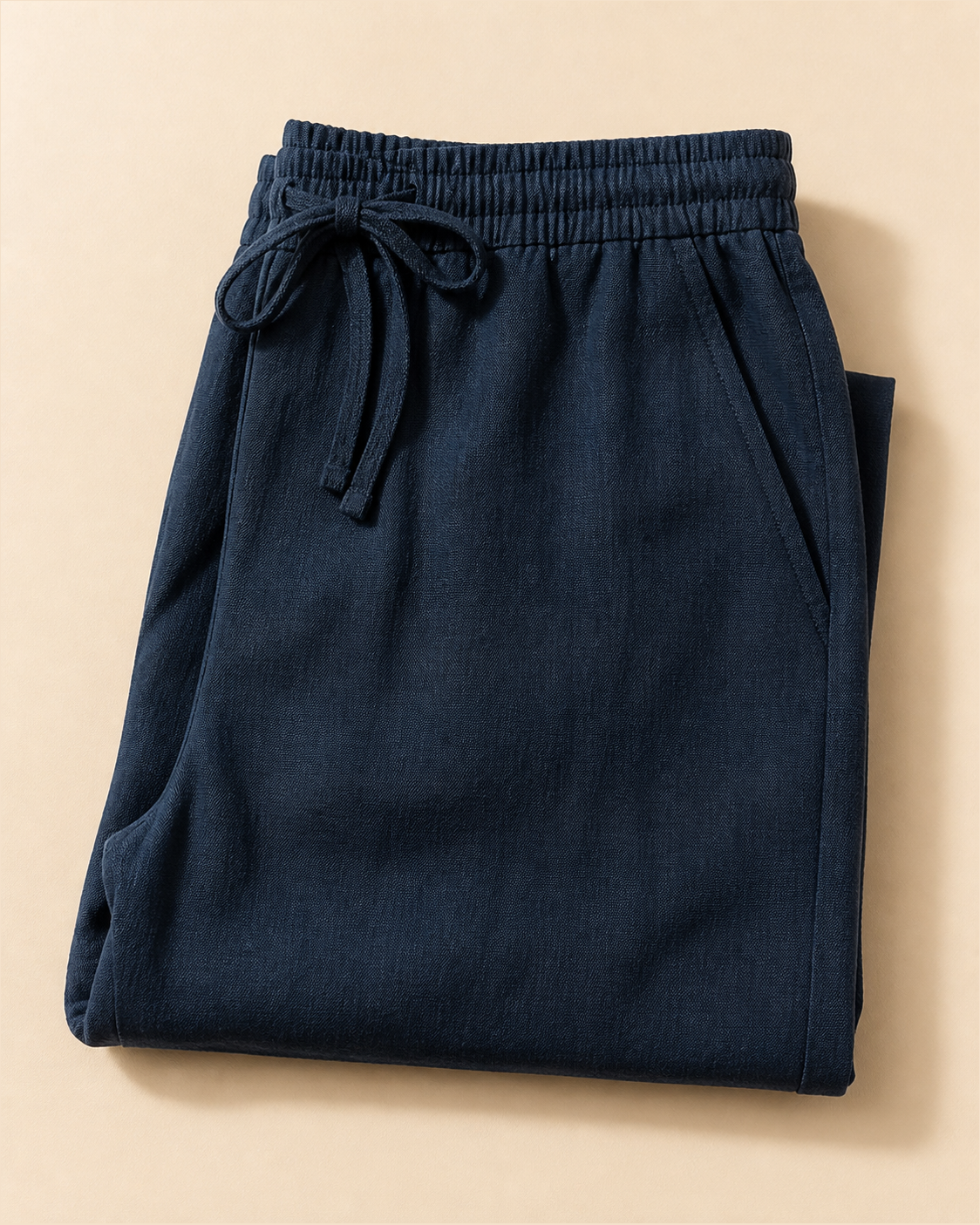 The Riviera Linen-Blend Drawstring Trouser