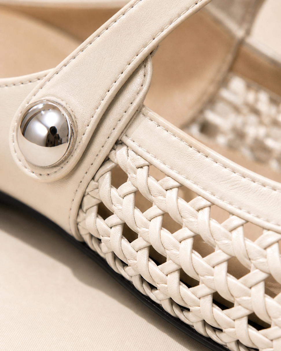 The Soriano Woven Mary Jane Flat