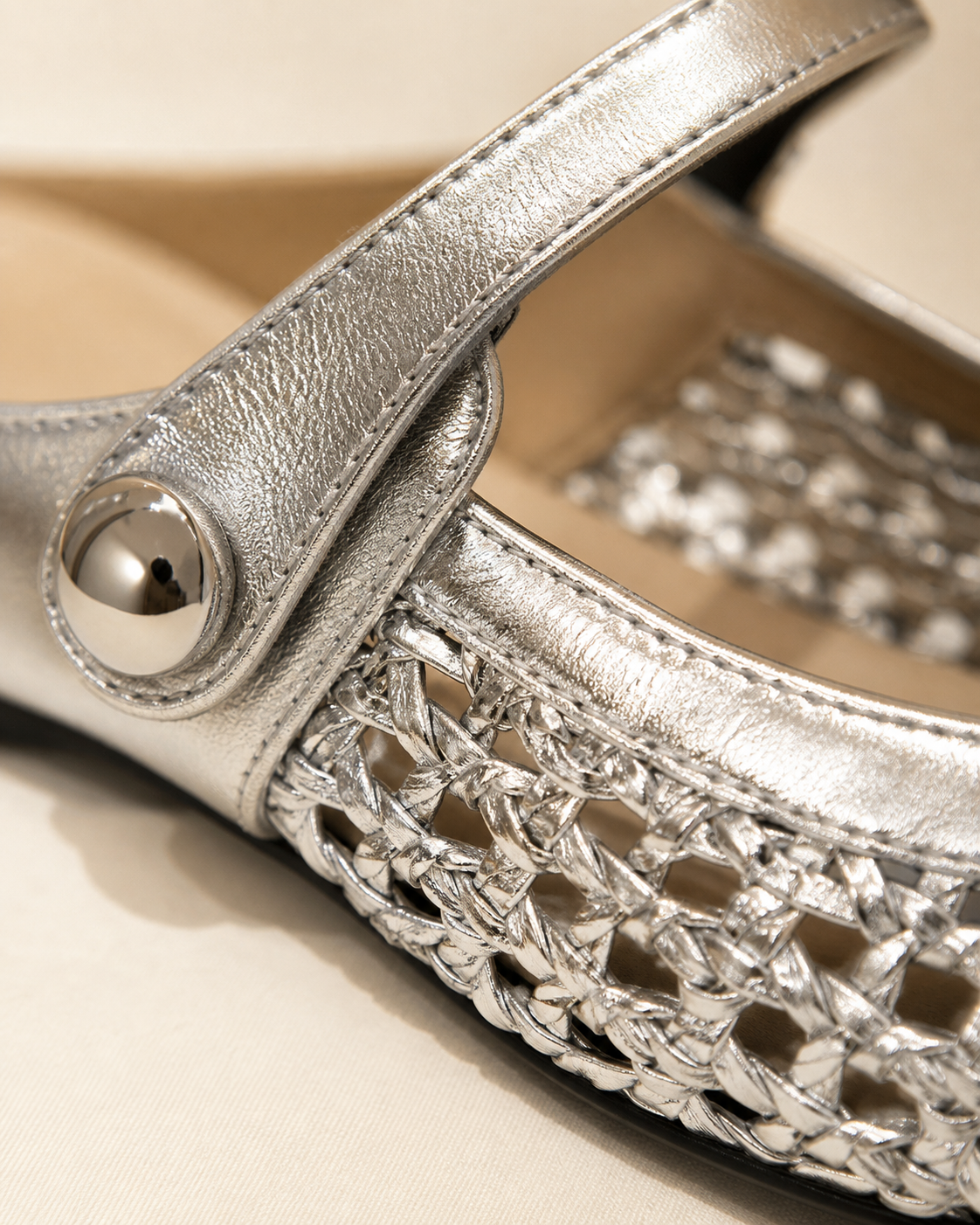 The Soriano Woven Mary Jane Flat