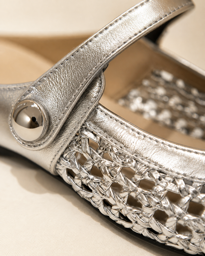 The Soriano Woven Mary Jane Flat