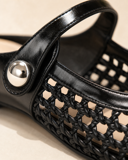 The Soriano Woven Mary Jane Flat