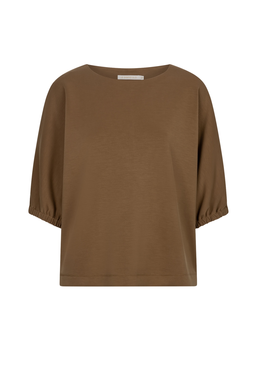 The Soriano Modal Top - Cognac - Front
