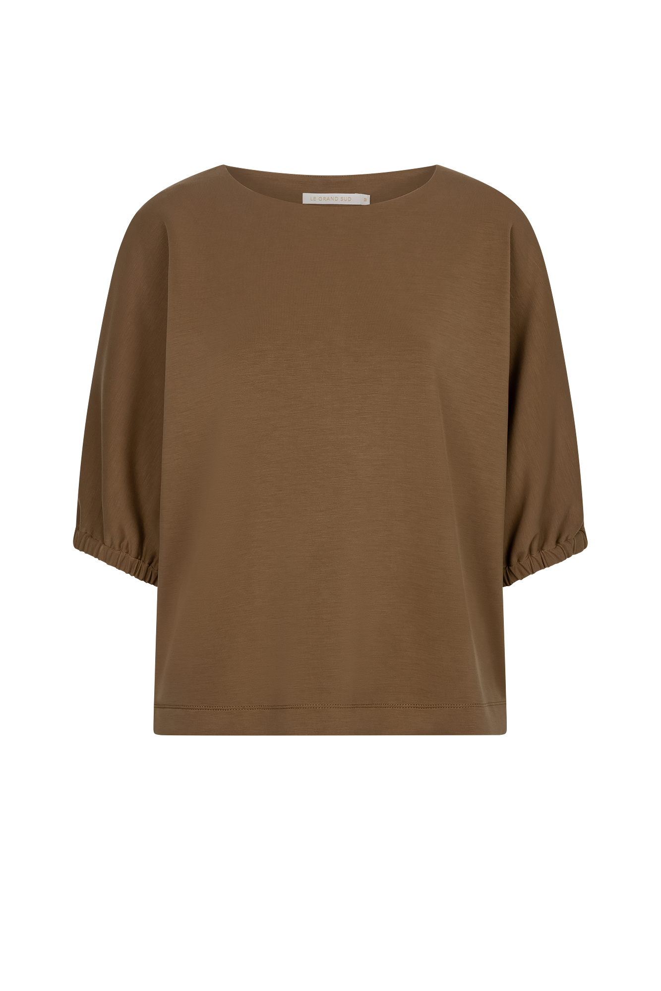 The Soriano Modal Top - Cognac - Front