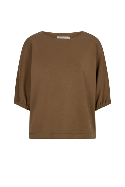 The Soriano Modal Top - Cognac - Front