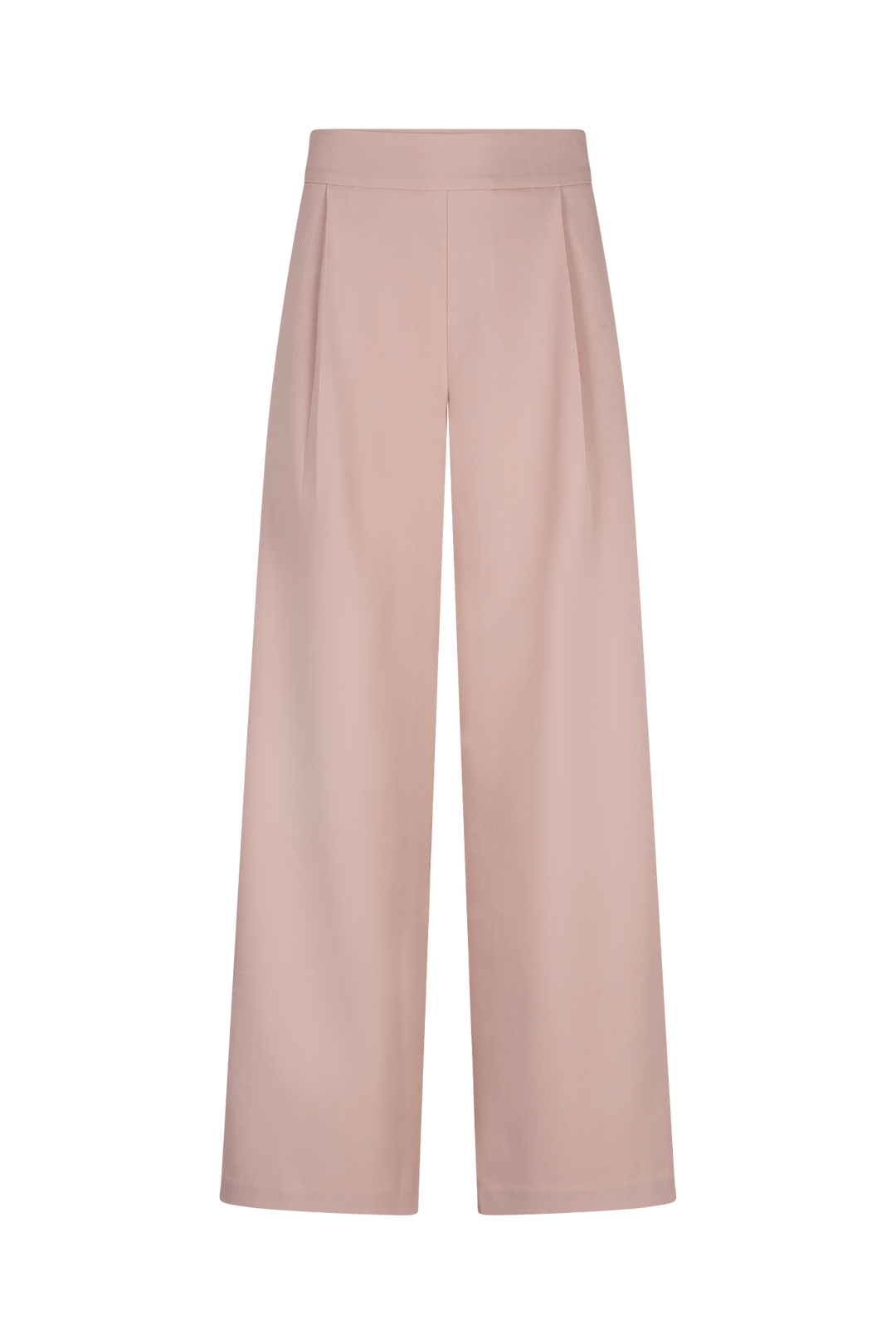 The Soriano Wide-Leg Trouser - Rose - Front