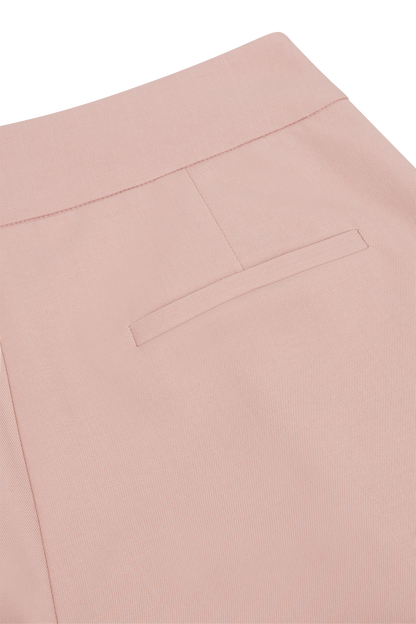 The Soriano Wide-Leg Trouser - Rose - Side