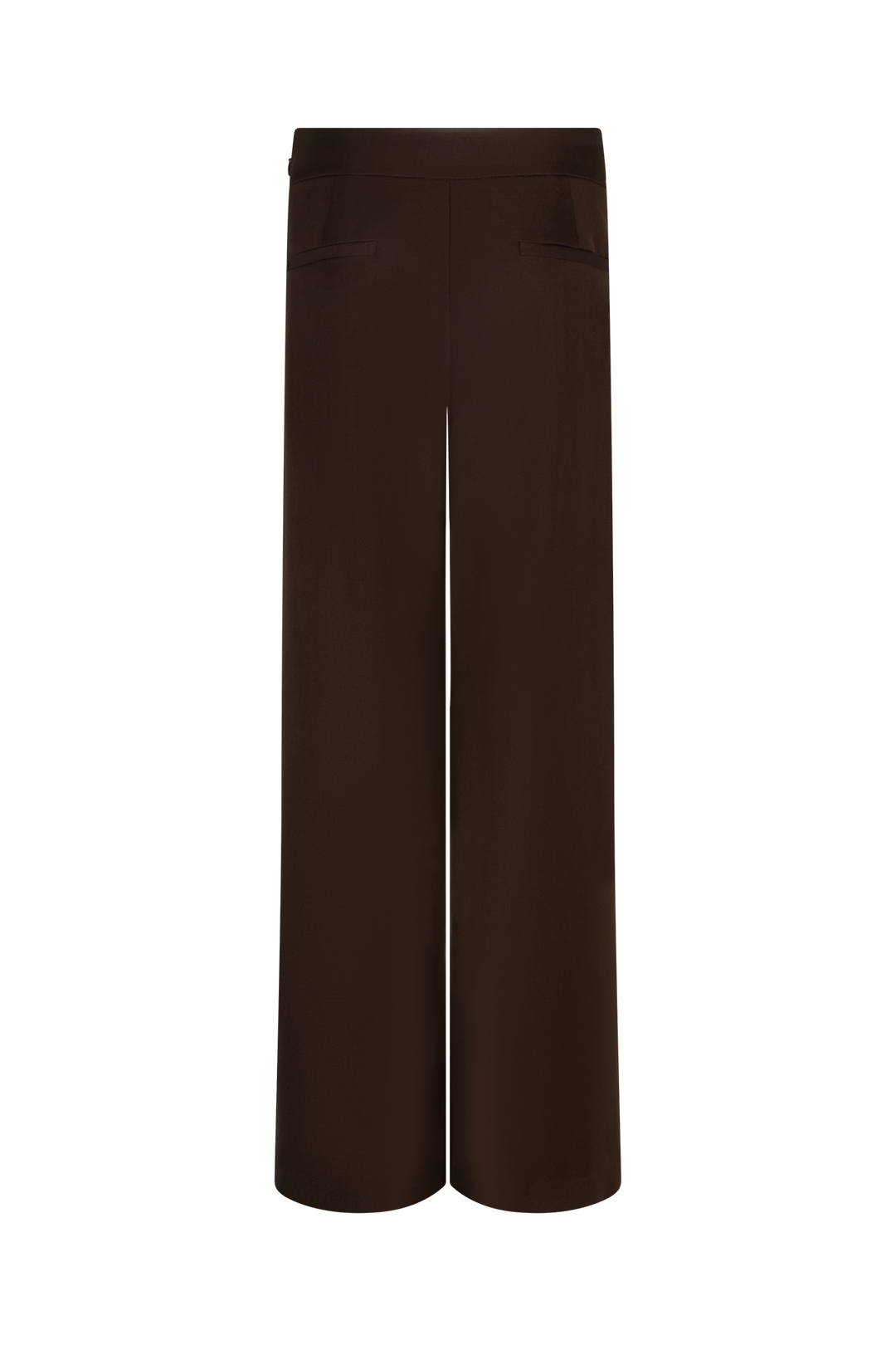 The Soriano Wide-Leg Trouser - Brown - Back