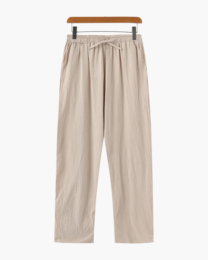 The Soriano Linen Pantalon - Beige - Styled