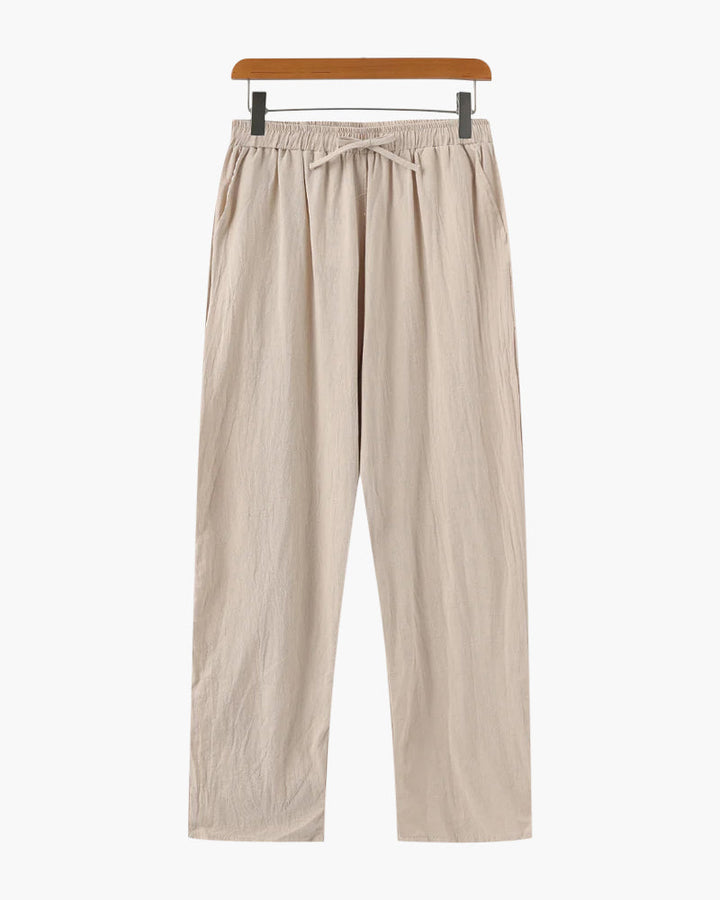 The Soriano Linen Pantalon - Beige - Styled