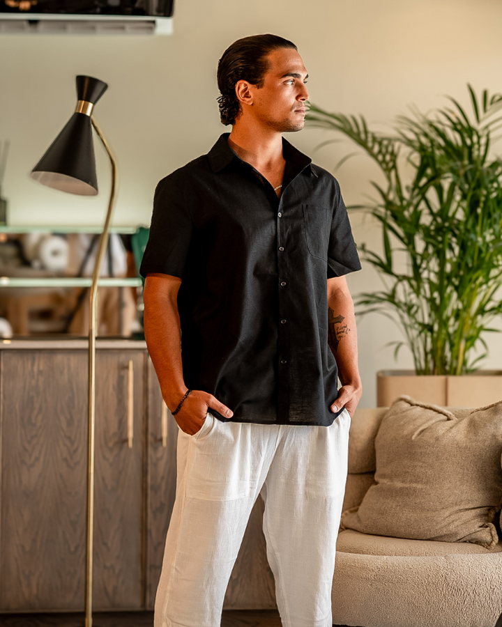 The Riviera Linen Shirt (Shortsleeve)