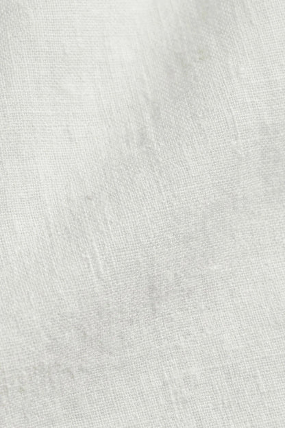 The Soriano Linen Drawstring Trousers White flat lay