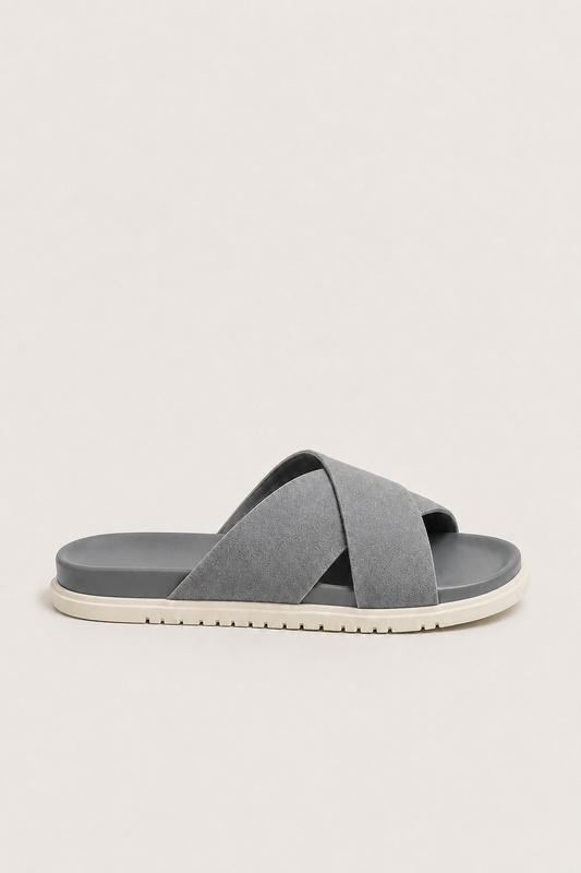 Soriano Crossover Slide Silver Gray