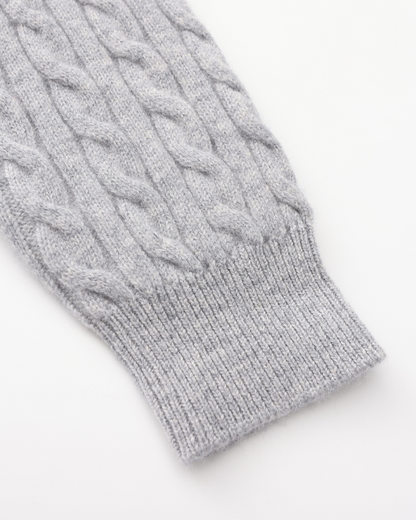 The Soriano Cashmere Woven Half Zip