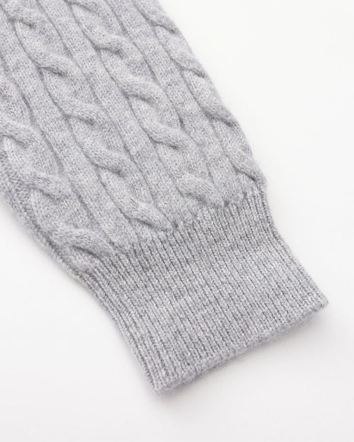 The Soriano Cashmere Woven Half Zip