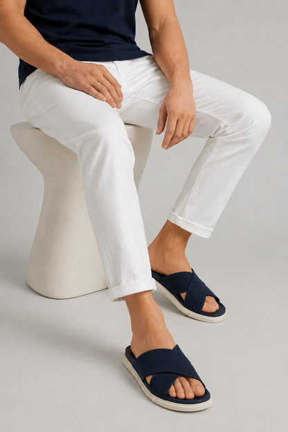 Soriano Crossover Slide Navy