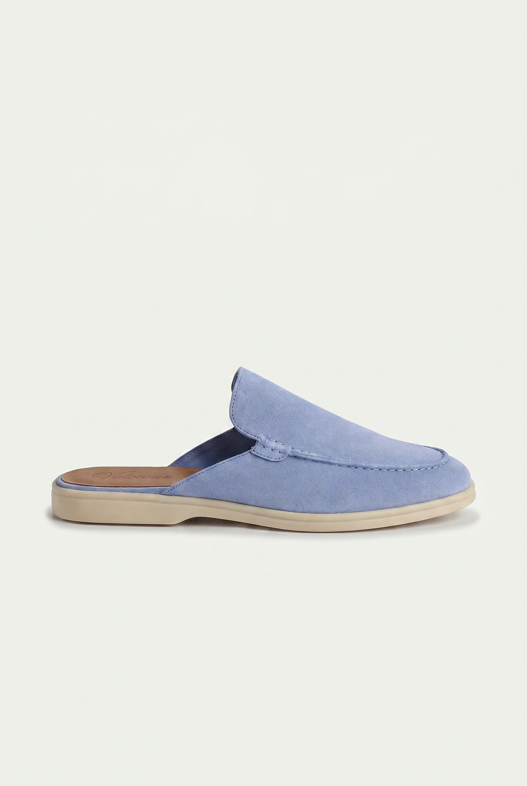 The Soriano Milano Suede Mule — Baby Blue