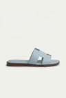 The Soriano Leather Sandal Baby Blue