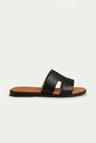 The Soriano Leather Sandal Black/Brown