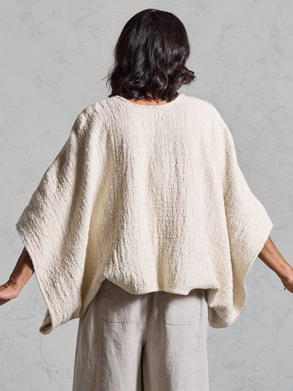 The Bloom Cotton Shrug — Ecru
