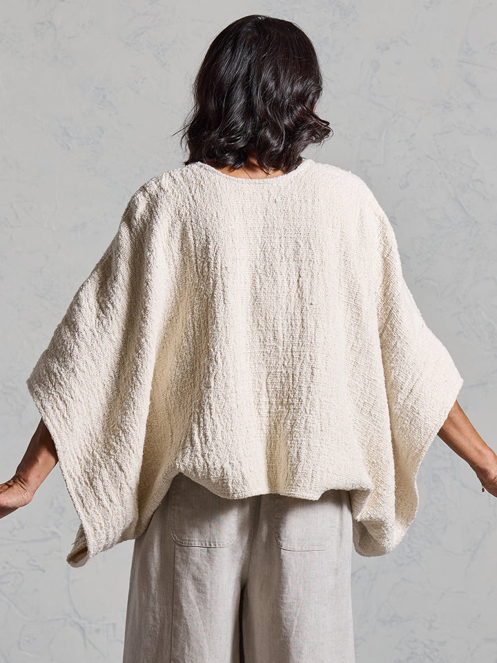 The Bloom Cotton Shrug — Ecru
