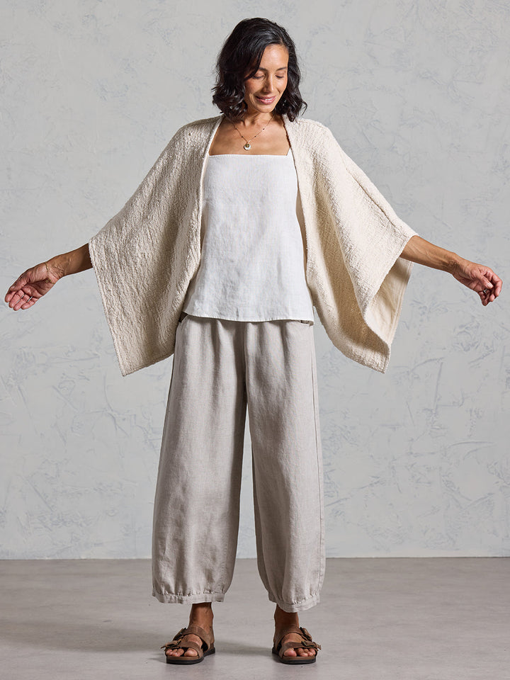 The Bloom Cotton Shrug — Ecru
