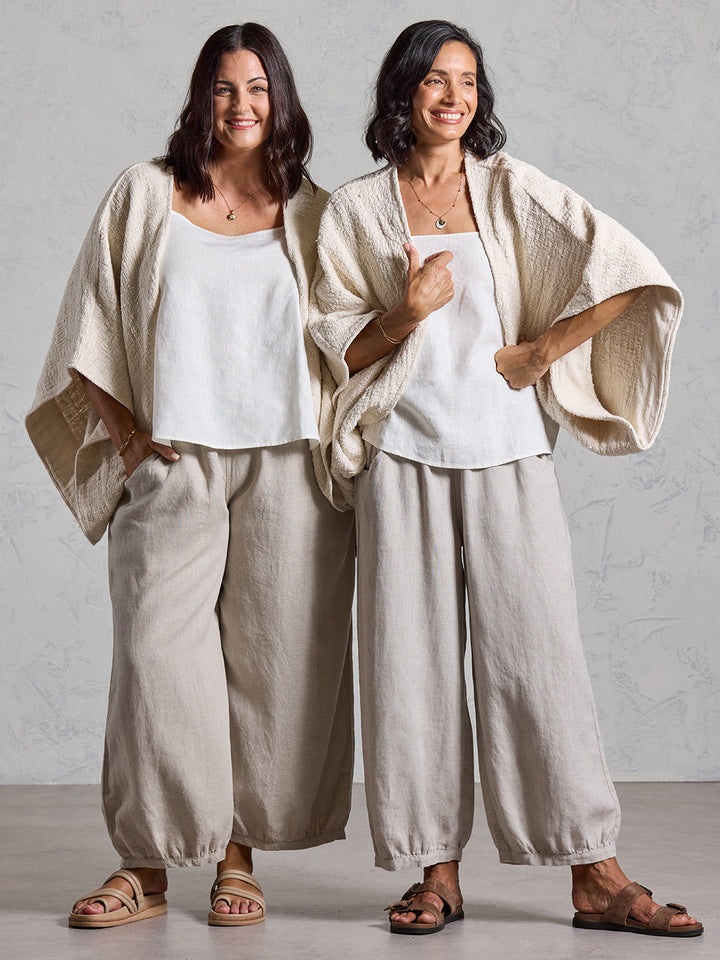 The Bloom Cotton Shrug — Ecru