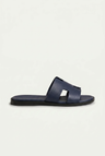 The Soriano Leather Sandal Blue