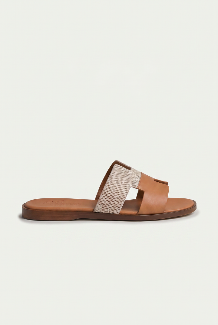The Soriano Leather Sandal Brown/Tan