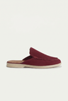 The Soriano Milano Suede Mule — Burgundy