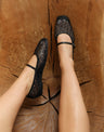 The Soriano Woven Mesh Ballet Flat