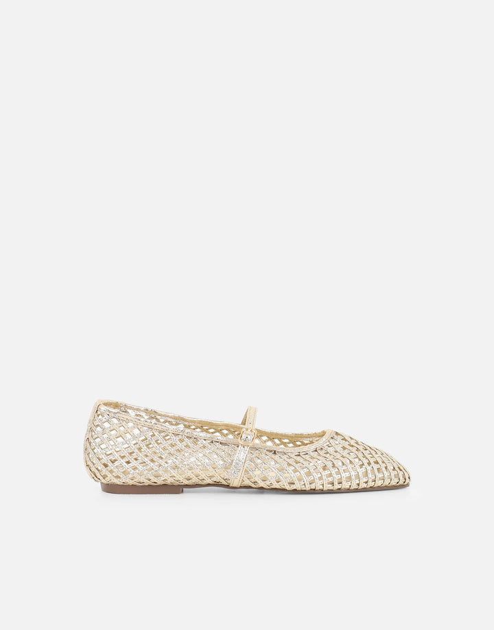 The Soriano Woven Mesh Ballet Flat