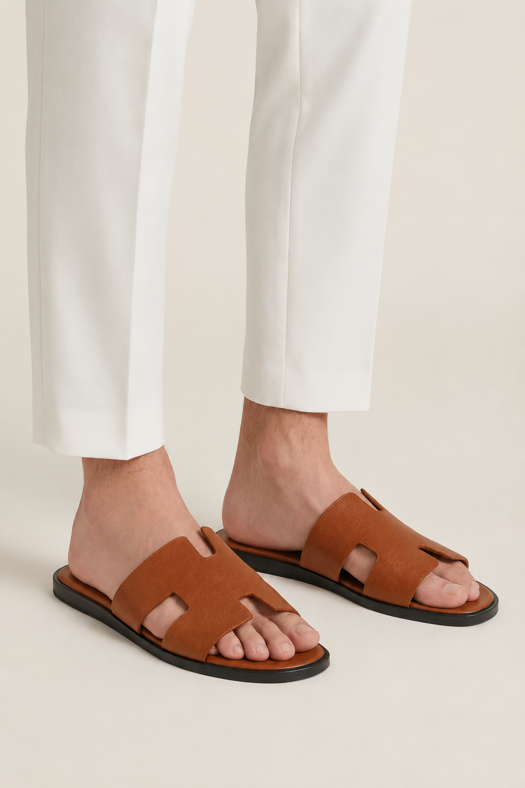 The Soriano Leather Sandal Brown