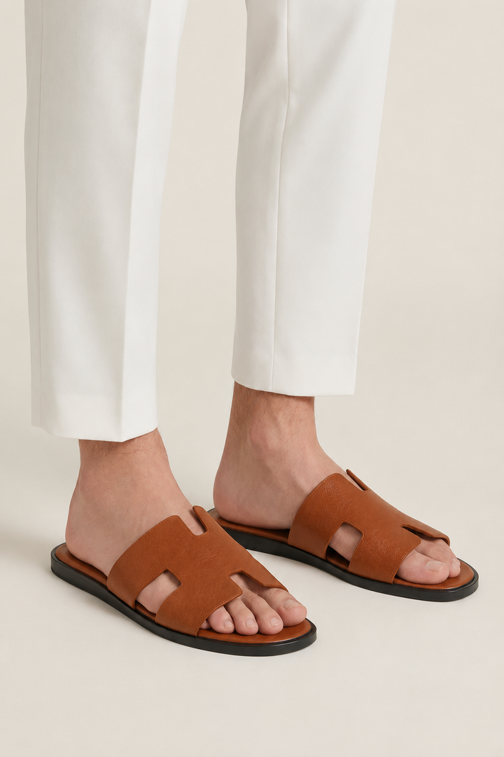 The Soriano Leather Sandal Brown