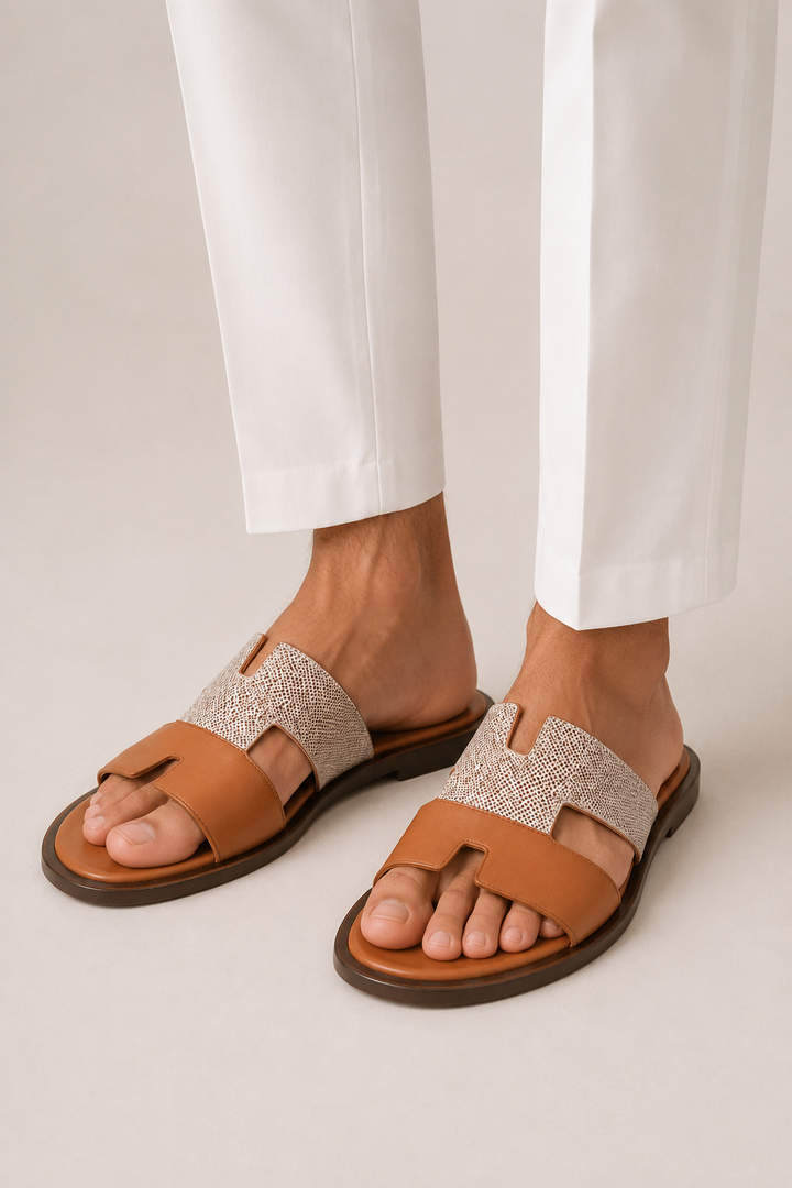 The Soriano Leather Sandal Brown/Tan