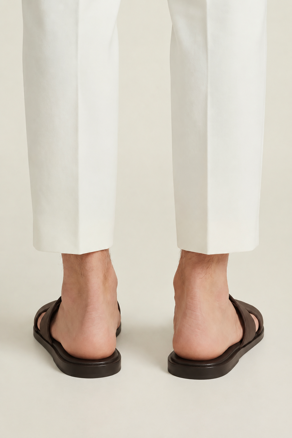 The Soriano Leather Sandal Dark Brown