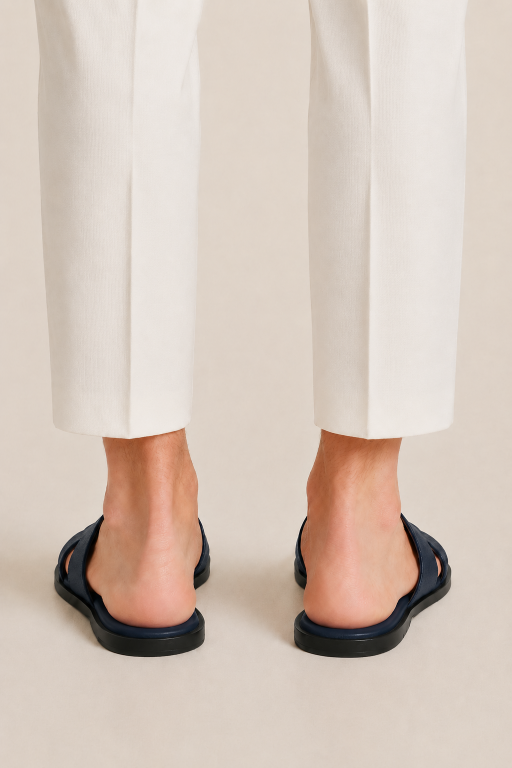 The Soriano Leather Sandal Blue