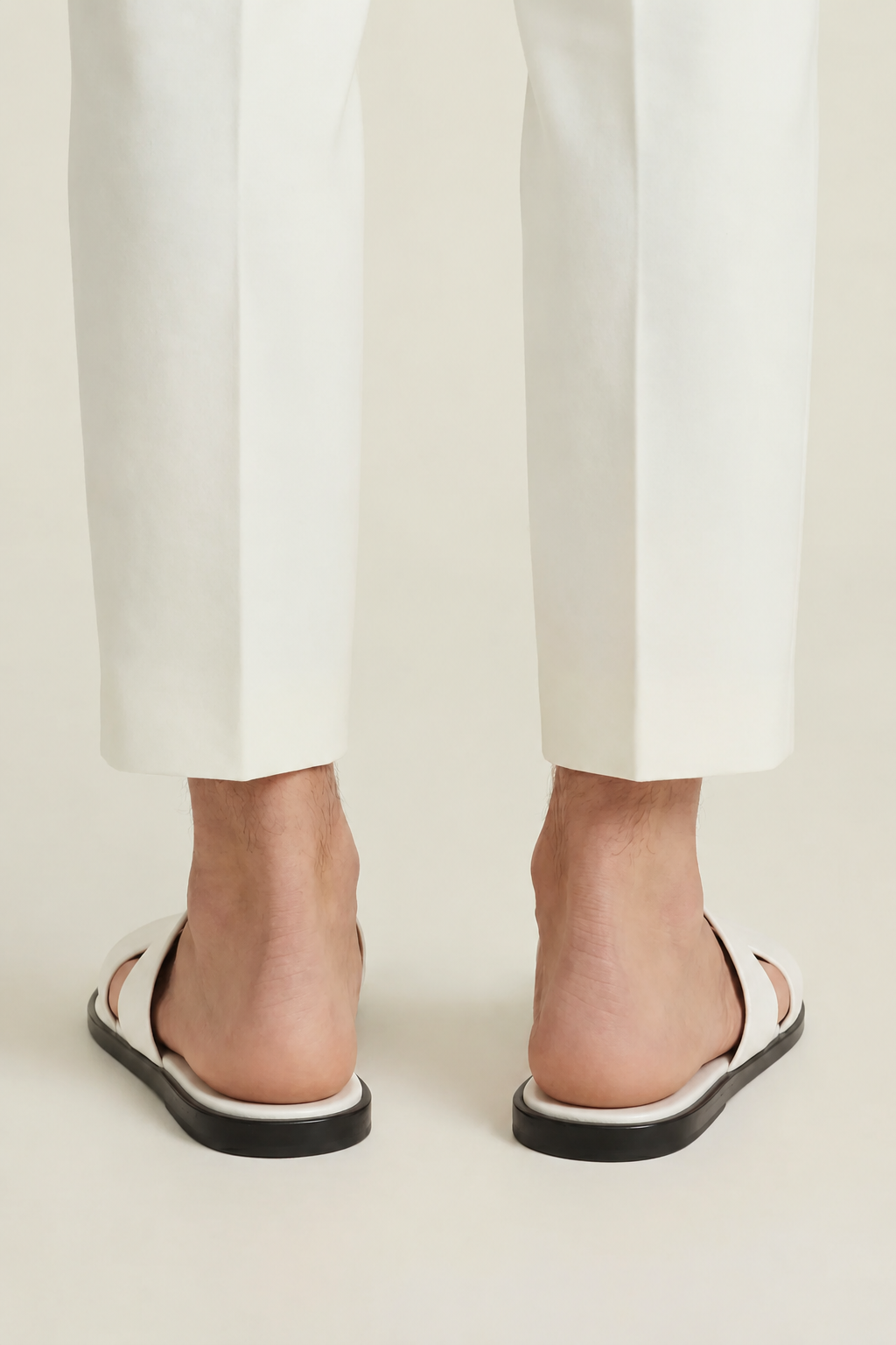 The Soriano Leather Sandal White