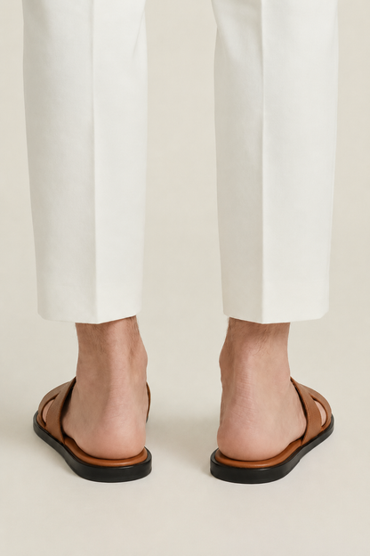 The Soriano Leather Sandal Brown