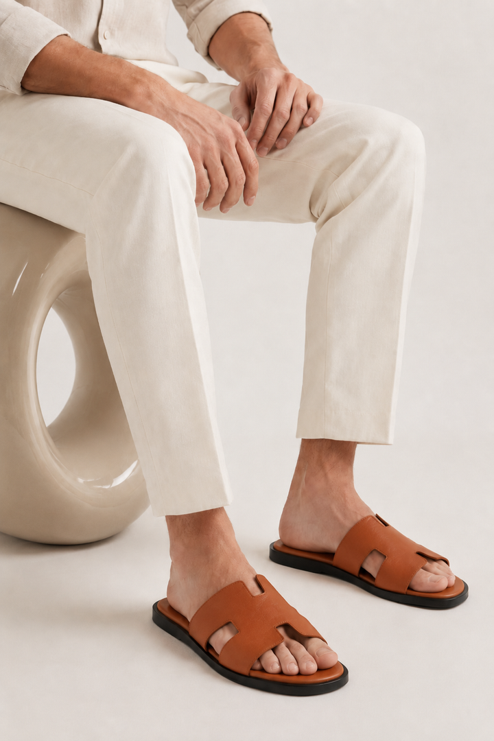 The Soriano Leather Sandal Brown