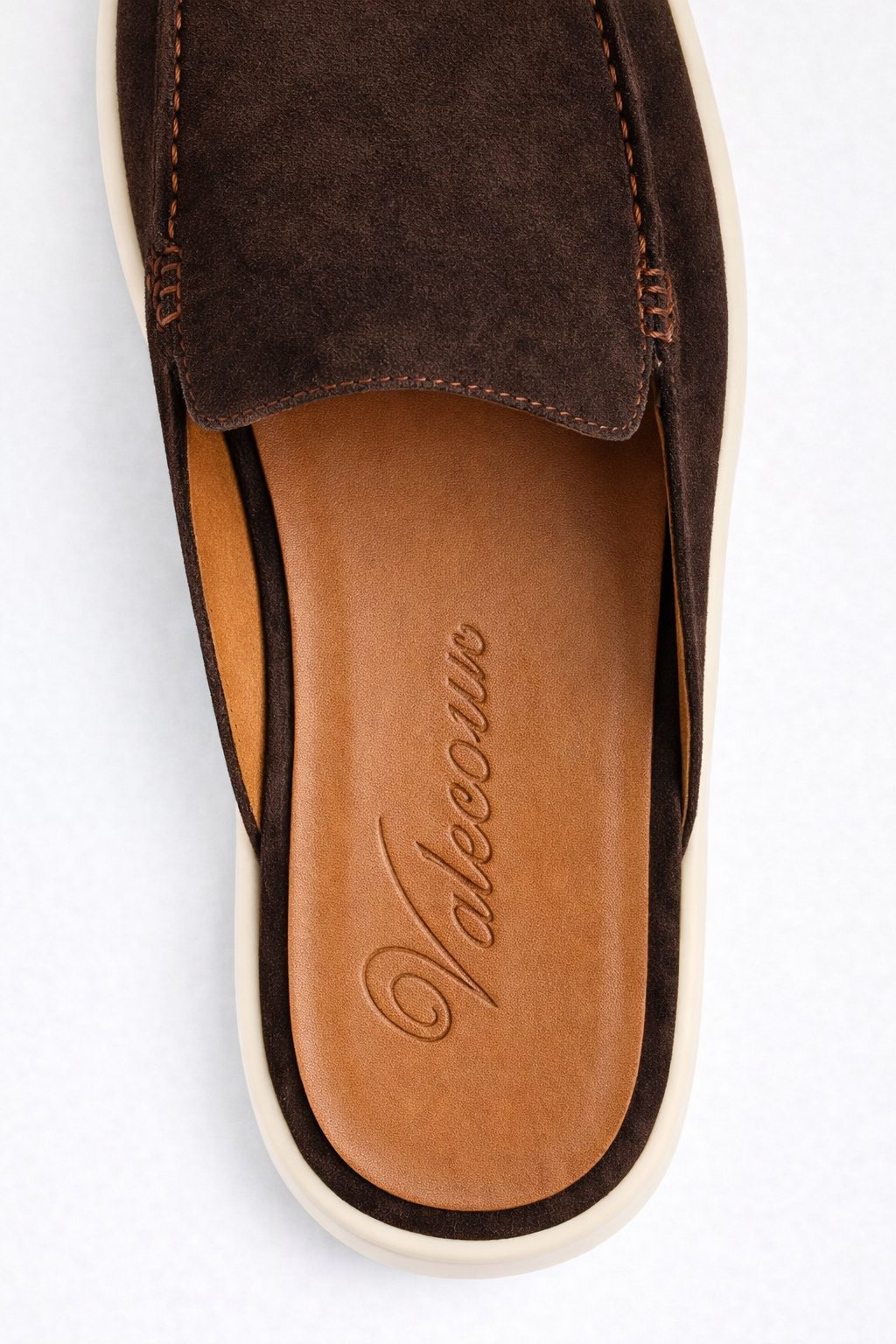 The Soriano Milano Suede Mule — Brown