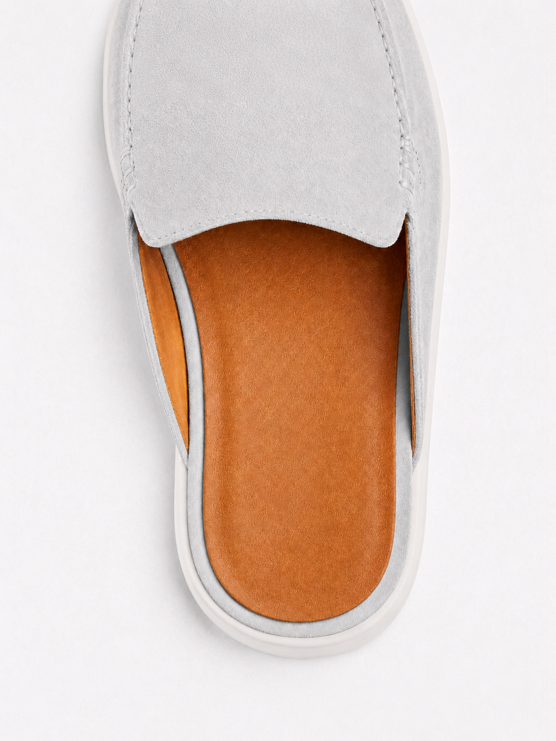 The Soriano Milano Suede Mule — White
