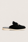 The Soriano Firenze Buckle Mule — Black