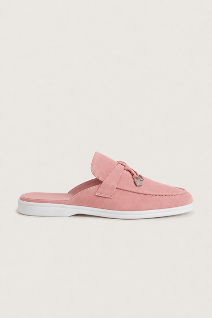 The Soriano Firenze Buckle Mule — Pink