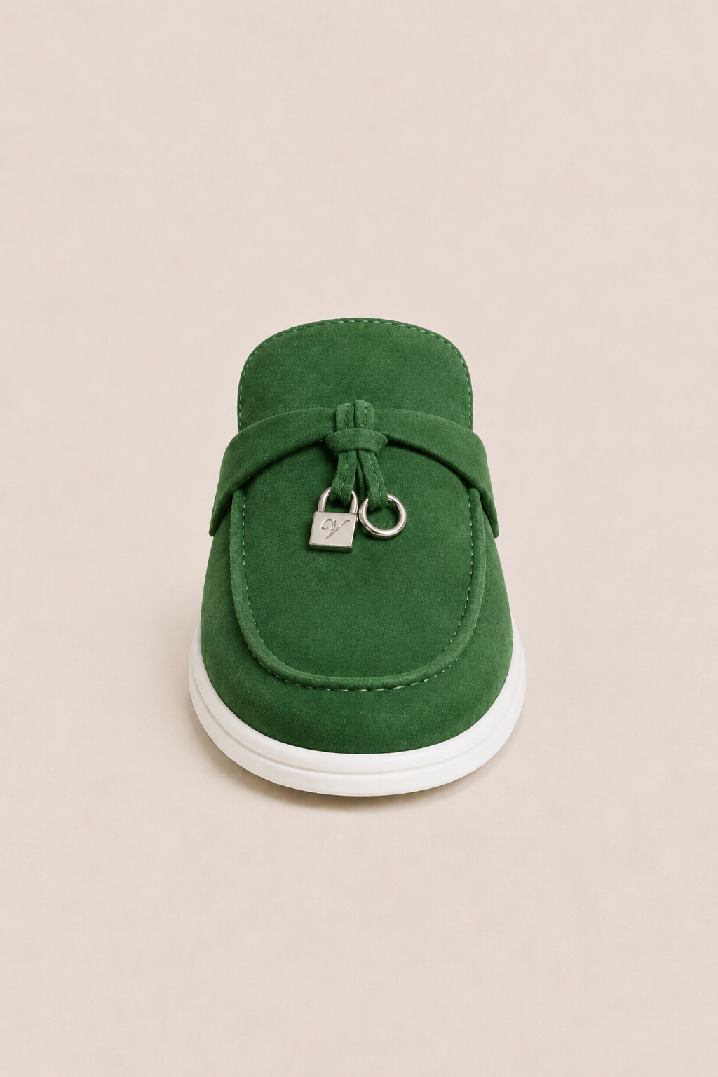 The Soriano Firenze Buckle Mule — Green